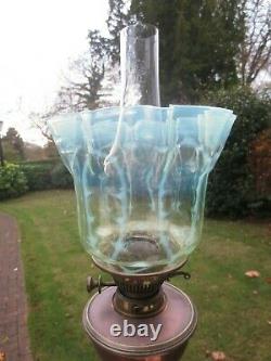 Antique Vaseline Glass Duplex Oil Lamp Shade Suit Was Benson