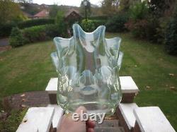 Antique Vaseline Glass Duplex Oil Lamp Shade Suit Was Benson