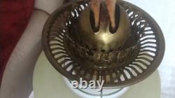 Antique Veritas Lamp Works Oil Lamp With Duplex Burner 26 EXCEPTIONAL