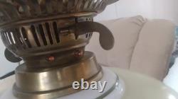 Antique Veritas Lamp Works Oil Lamp With Duplex Burner 26 EXCEPTIONAL
