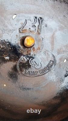 Antique Veritas Lamp Works Oil Lamp With Duplex Burner 26 EXCEPTIONAL