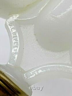 Antique Very Rare Ripley Marriage Oil Lamp With Cherub Base 1870, Sandwich Glass