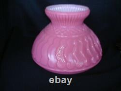 Antique Victorian 1895 Pink Dithridge Sunset Pattern GWTW Banquet Oil Lamp