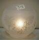 Antique Victorian Art Nouveau Frosted Etched Glass Oil Lamp Shade (Baccarat)