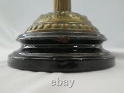 Antique Victorian Banquet OIL LAMP with LONDON EVERED & CO DUPLEX BURNER. 1865