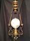 Antique Victorian Bradley & Hubbard Hanging Gone With The Wind Oil Lamp