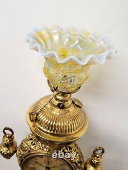 Antique Victorian Figural Cherub CIGAR LIGHTER Oil Lamp Clock Tobacconist Store