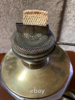 Antique Victorian Figural Oil Lamp Climax Burner