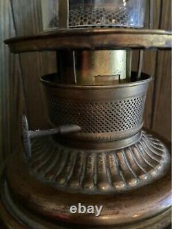 Antique Victorian Gone With The Wind Oil Lamp (gwtw Parlor Lamp) All Original