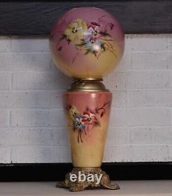 Antique/Victorian Gone w the Wind Hurricane Oil Lamp Converted/Electric Lamp