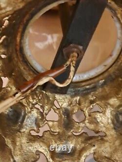 Antique/Victorian Gone w the Wind Hurricane Oil Lamp Converted/Electric Lamp