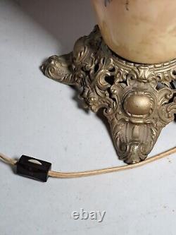 Antique/Victorian Gone w the Wind Hurricane Oil Lamp Converted/Electric Lamp