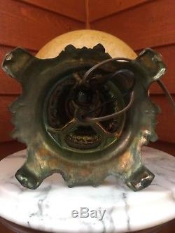 Antique Victorian Hand Painted Floral Electrified Oil Parlor Banquet GWTW Lamp