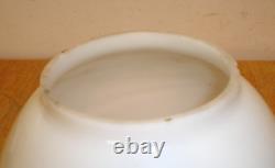 Antique Victorian Hand Painted GWTW Oil Lamp Font & Globe (No Burner or Chimney)