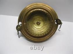 Antique Victorian Hanging Oil Parlor/Library lamp Pat'd Aug 23, 1892