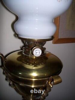 Antique Victorian Hinks Duplex Telescopic Standard Oil Lamp