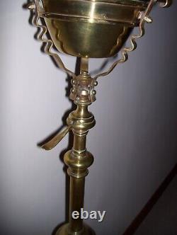 Antique Victorian Hinks Duplex Telescopic Standard Oil Lamp