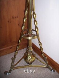 Antique Victorian Hinks Duplex Telescopic Standard Oil Lamp