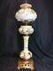 Antique Victorian Kerosene Banquet Lamp Consolidated Glass co. Pittsburgh
