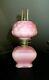 Antique Victorian Miniature Pink Cased Artichoke Oil Lampconsolidated Glass Co