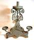 Antique Victorian Oil Lamp Base- Banquet- Marks 1867 Richardson Sheffield EPNS