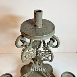 Antique Victorian Oil Lamp Base- Banquet- Marks 1867 Richardson Sheffield EPNS