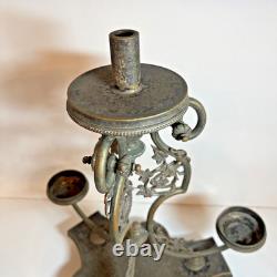 Antique Victorian Oil Lamp Base- Banquet- Marks 1867 Richardson Sheffield EPNS