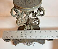 Antique Victorian Oil Lamp Base- Banquet- Marks 1867 Richardson Sheffield EPNS