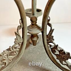 Antique Victorian Oil Lamp Base- Banquet- Marks 1867 Richardson Sheffield EPNS