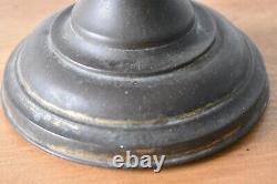 Antique Victorian Oil Lamp with Chimney and Shade Hand Painted Glass Reservoir E