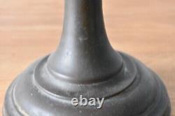 Antique Victorian Oil Lamp with Chimney and Shade Hand Painted Glass Reservoir E