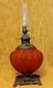 Antique Victorian Red Satin Glass Fostoria Consolidated GWTW Kerosene Lamp