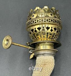 Antique/Vintage Canchester Brass Oil Burner. Pat Apd For. Hard To Find. Original