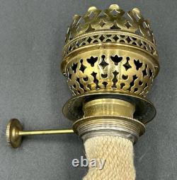 Antique/Vintage Canchester Brass Oil Burner. Pat Apd For. Hard To Find. Original