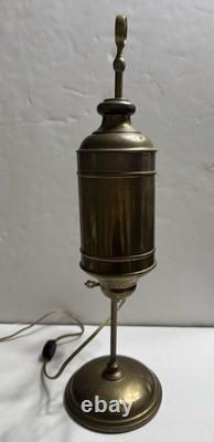 Antique Vintage Electric Brass Student Oil Lamp
