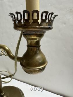 Antique Vintage Electric Brass Student Oil Lamp