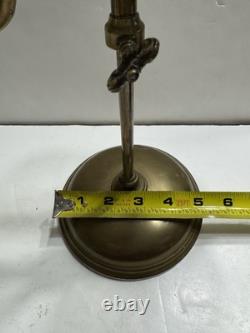 Antique Vintage Electric Brass Student Oil Lamp