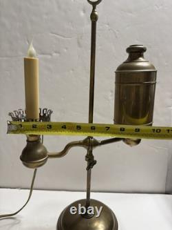 Antique Vintage Electric Brass Student Oil Lamp