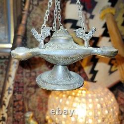 Antique Vintage Middle Eastern Oil Lamp Incense Burner Oriental Censor
