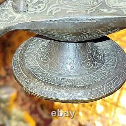 Antique Vintage Middle Eastern Oil Lamp Incense Burner Oriental Censor