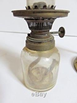 Antique Vintage Miniature Microscope Oil Lamp By James How London