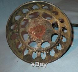 Antique Wall Bracket Oil Lamp'b&h' Back Plate Holder Font Reflector 1880 #2