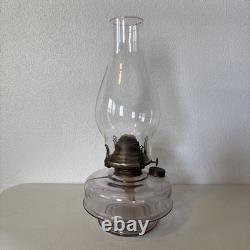 Antique Wall Hanging Oil Lamp With Swing Bracket Purple Hue Oil Font Queen Ann
