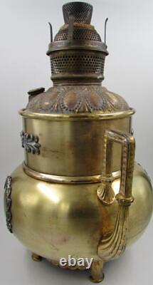 Antique Wallace & Sons Kerosene Oil 2 Handled Banquet Lamp DICKINSON TV Prop