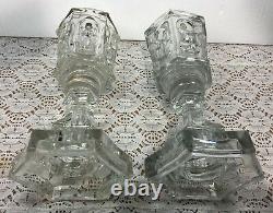 Antique Whale Oil Lamps Set of 2