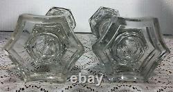 Antique Whale Oil Lamps Set of 2