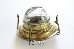 Antique bing glass kerosene burner oil lamp light victorian lighting vtg