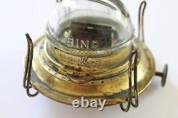 Antique bing glass kerosene burner oil lamp light victorian lighting vtg