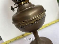 Antique brass beaded jeweled lamp shade small ornate trim #32 french