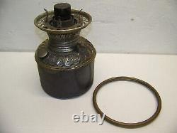 Antique center draft oil lamp brass 5 font The Improved 1887